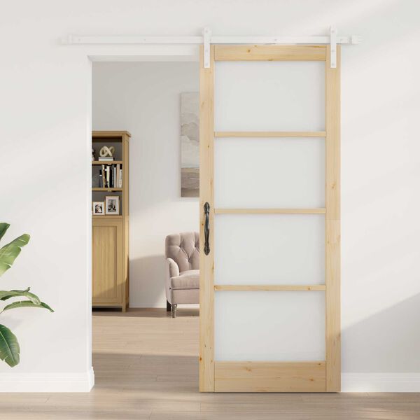 vidaXL Porta scorrevole ORKDAL Naturale 86 x 211 cm