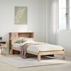 vidaXL Letto Libreria senza Materasso 90x190 cm Legno Massello Pino