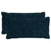 vidaXL Federa 2 pz HOUTEN Blu navy 40 x 80 cm