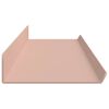 vidaXL Mensola sospesa 4 pcs Rosa 100 x 9 x 2,5 cm Acciaio