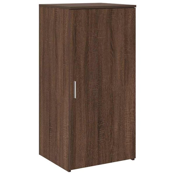 vidaXL Mobile Portaoggetti Rovere Marrone 50x45x103,5 cm in Truciolato