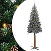 vidaXL Albero di Natale snodato con 300 LED Verde e Bianco 210 cm