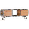 vidaXL Mobile Porta TV 120x30x42 cm in Legno Massello di Mango