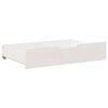 vidaXL Cassettoni da Letto 2 pz Bianchi 80x55x17 cm in Legno di Pino