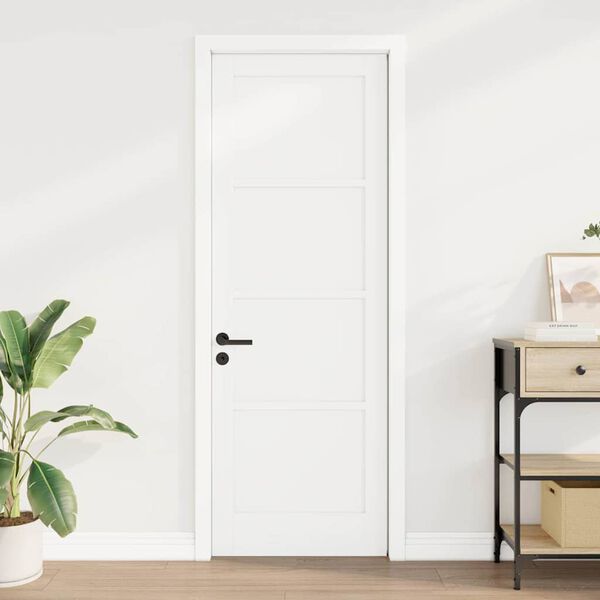 vidaXL Porta Interna ORKDAL Bianco 73,5 x 211 cm Legno compensato