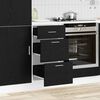 vidaXL Base per Cucina Rovere Nero 40 x 46 x 81,5 cm Legno multistrato