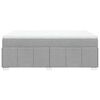 vidaXL Giroletto a Molle con Materasso Grigio Chiaro 140x190cm Tessuto