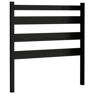 vidaXL Testiera per Letto Nera 96x4x100 cm in Legno Massello di Pino