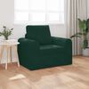 vidaXL Divano letto Verde Scuro 98 x 71 x 83 cm Velluto