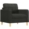 vidaXL Poltrona Nera 60 cm in Tessuto