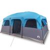 vidaXL Tenda Familiare Cabina per 10 Persone Blu Impermeabile
