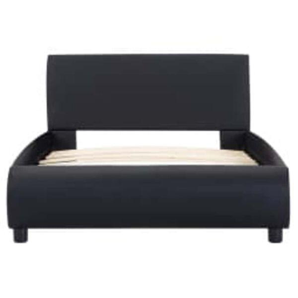 vidaXL Giroletto con LED Nero in Similpelle 100x200 cm