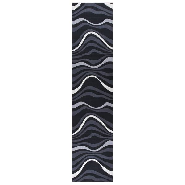 vidaXL Tappeto Corsia Nera 80x400 cm