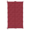 vidaXL Cuscino per Panca Rosso Vino 180x(50+50)x7 cm in Tessuto Oxford