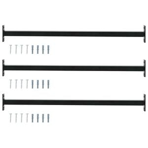 vidaXL Barra di Sicurezza Regolabile per Finestra 3 pz 710 -1200 mm
