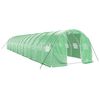 vidaXL Serra con Telaio in Acciaio Verde 42 m&sup2; 14x3x2 m