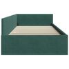 vidaXL Cornice del letto ad angolo Verde Scuro 90 cm x 190 cm Velluto