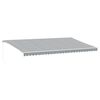 vidaXL Tenda da Sole Retrattile Manuale Antracite e Bianco 600x350 cm