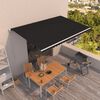 vidaXL Tenda da Sole Retrattile Manuale 500x350 cm Antracite