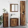 vidaXL Set di mobili per il bagno con cassetto 4 pcs Legno vecchio