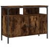 vidaXL Mobile Lavabo Bagno Rovere Fumo 80x30x60 cm Legno Multistrato