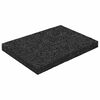 vidaXL Pad per patio in granuli di gomma Nero 6 x 9 x 0,8 cm Gomma