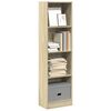 vidaXL Libreria Rovere Sonoma 40x24x143 cm in Legno Multistrato