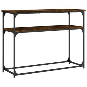 vidaXL Tavolino Consolle Rovere Fumo 100x35,5x75 cm Legno Multistrato
