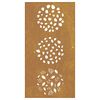 vidaXL Decorazione Muro da Giardino 105x55 cm Foglia Acciaio Corten