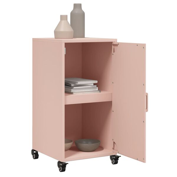 vidaXL Credenza Rosa 36x39x72 cm in Acciaio
