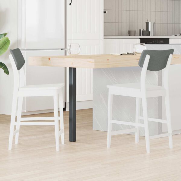 vidaXL Sedie da pranzo 2 pcs Bianco 48 x 49 x 95 cm