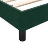 vidaXL Giroletto senza Materasso Verde Scuro 180x210 cm in Velluto
