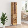 vidaXL Credenza Legno vecchio 34,5 x 34 x 180 cm Legno multistrato