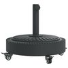 vidaXL Base per Ombrellone con Ruote per Pali &Oslash;38/48 mm 27 kg Rotonda