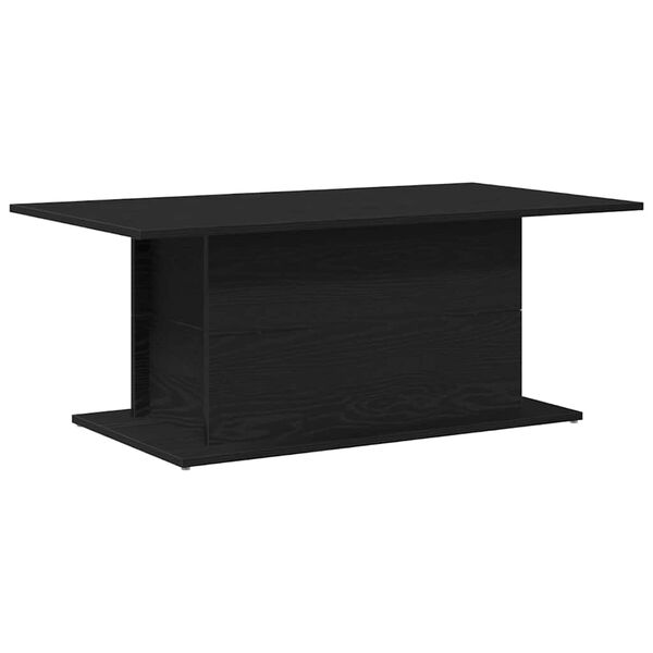 vidaXL Tavolino da salotto Rovere Nero 102 x 55,5 x 40 cm