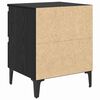 vidaXL Armadio da Notte Rovere nero 40 x 35 x 50 cm Legno multistrato