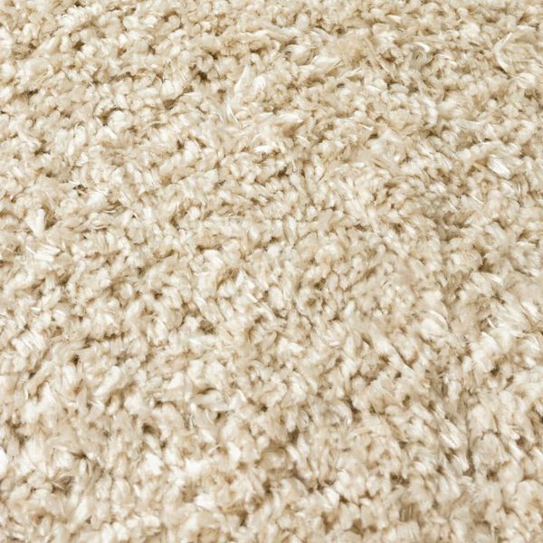 vidaXL Tappeto Shaggy a Pelo Lungo Beige 120x170 cm 50 mm