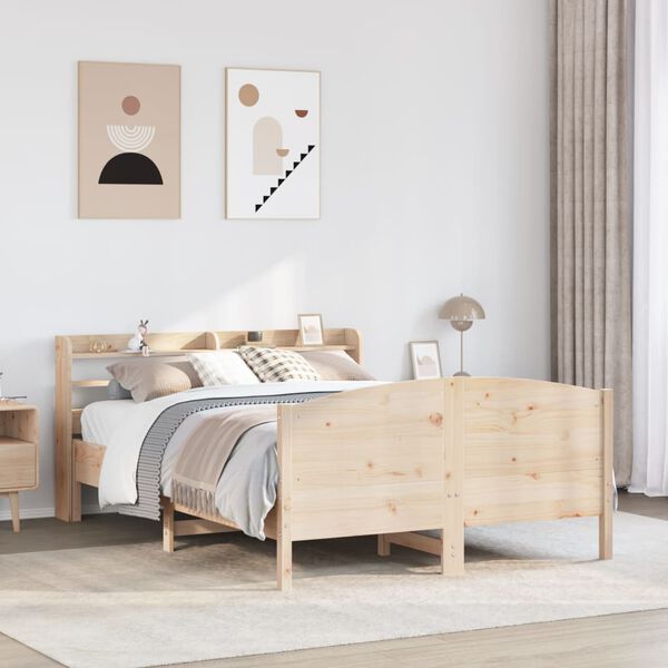 vidaXL Letto senza Materasso 160x200 cm in Legno Massello di Pino
