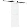 vidaXL Porta scorrevole ORKDAL Bianco 78 x 211 cm Pino massello