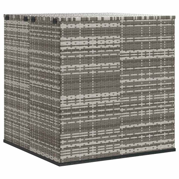 vidaXL Contenitore da Giardino in Rattan PE 100x97,5x104 cm Grigio