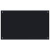 vidaXL Paraschizzi per Cucina Nero 100x60 cm in Vetro Temperato
