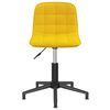 vidaXL Sedie da Pranzo Girevoli 2 pz Gialle in Velluto