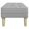 vidaXL panchina con cuscino Grigio Nuvola 113 x 57 x 39 cm Tessuto
