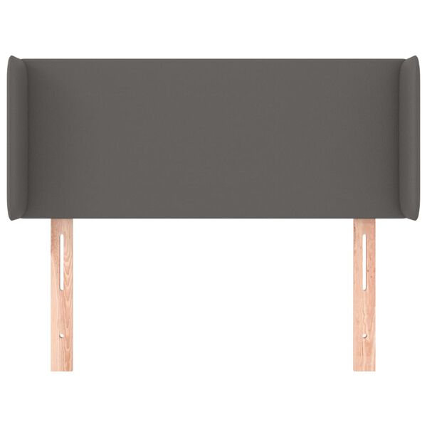 vidaXL Testiera ad Orecchio Grigio 83x16x78/88 cm in Similpelle