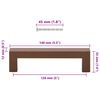 vidaXL Maniglie per Mobili 10pz Bronzo 128mm in Acciaio Inox