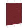 vidaXL Tenda Plissettata Rosso Bordeaux 110x150 cm Larghezza Tessuto