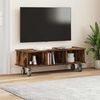 vidaXL Supporto TV Rovere fum&eacute; 100 x 35 x 35 cm Legno multistrato