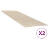 vidaXL Doghe di ricambio per letto con 48 doghe 2 pz 80x200 cm