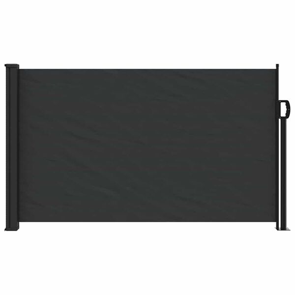 vidaXL Tenda da Sole Laterale Retrattile Nera 117x300 cm