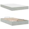 vidaXL Struttura letto con materasso 2 pcs Grigio chiaro Velluto